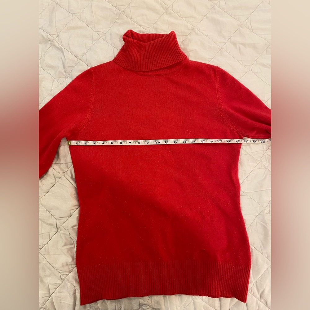 French Connection Fuchsia Turtleneck Sweater Size L – Women’s Knit Pullover - Picture 3 of 5